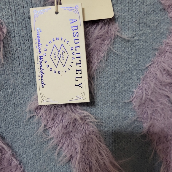 Absolutely Soft Fuzzy Purple Sweater - Picture 3 of 7